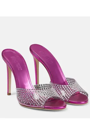 PARIS TEXAS Mules Holly in PVC con cristalli