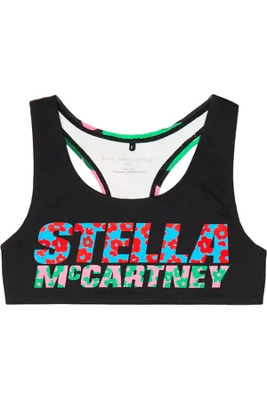 Stella McCartney Top cropped active con logo