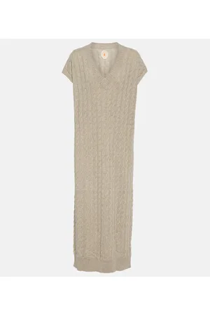 Jardin des Orangers Abito in maglia di cashmere a trecce