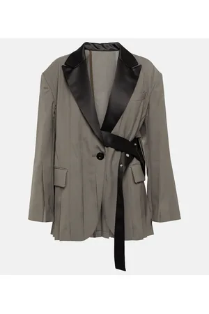 SACAI Blazer a pieghe