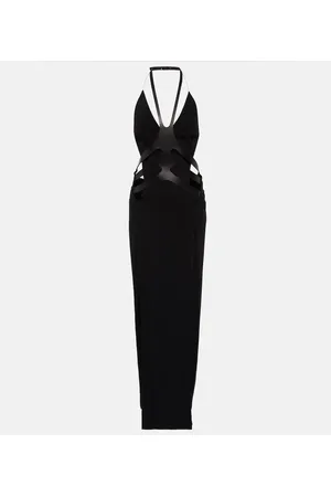 DION LEE Abito lungo con scollo all’americana