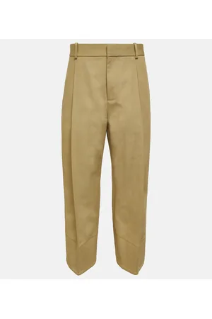 Bottega Veneta Pantaloni regular in twill di cotone