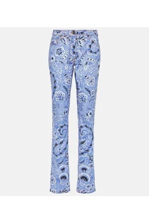 Etro Jeans skinny a vita alta con stampa