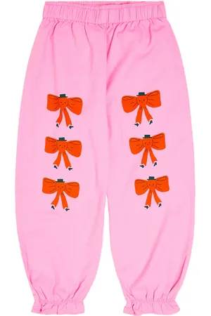 Tiny Cottons Pantaloni in cotone con stampa e volant