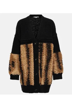 Stella McCartney Cardigan in jacquard di misto lana