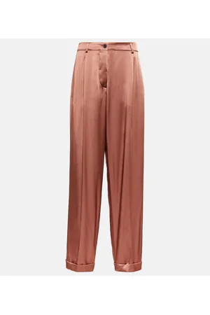 Tom Ford Pantaloni in raso a vita alta