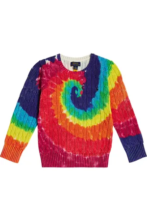 Ralph Lauren Pullover a tracce in cotone tie-dye
