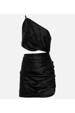 The Sei Miniabito monospalla in seta con cut-out