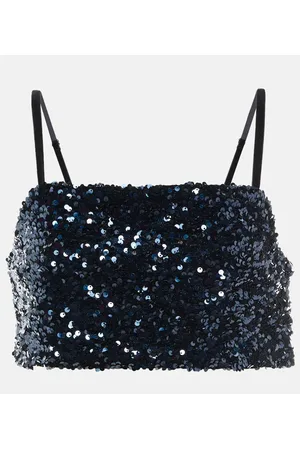 Dorothee Schumacher Top cropped con paillettes