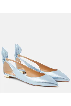 Aquazzura Ballerine in pelle con fiocco