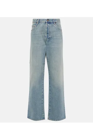 Miu Miu Jeans a gamba larga e vita media