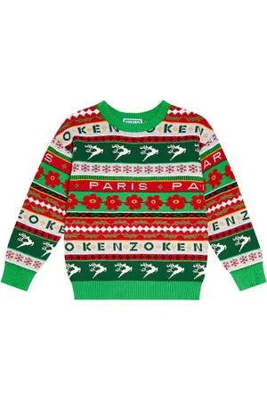 Kenzo Pullover in jacquard di misto cotone