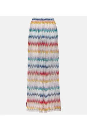 Missoni Pantaloni a gamba larga e vita alta