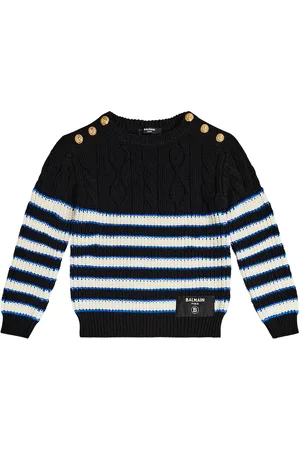 Balmain Pullover in lana a righe