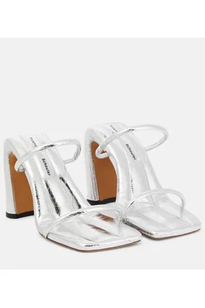 Proenza Schouler Sandali Square Slide in pelle