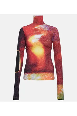 Maison Margiela Top dolcevita con stampa