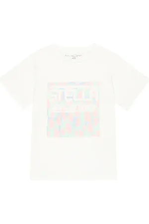 Stella McCartney T-shirt in jersey di cotone con logo