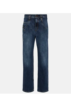 Brunello Cucinelli Jeans a gamba larga e vita media