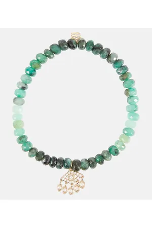 Sydney Evan Bracciale Evil Eye Fringe in oro 14kt