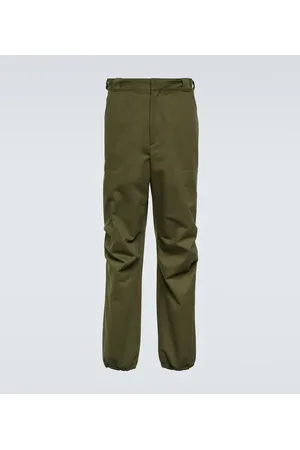 Prada Pantaloni a gamba larga in cotone