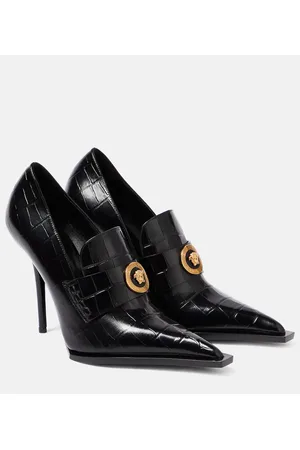 VERSACE Pumps in vernice con stampa