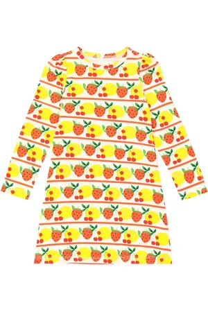 Mini Rodini Abito Fruits in misto cotone