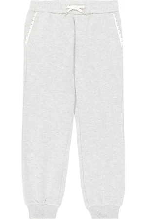 Chloé Chloé Kids Pantaloni sportivi in jersey di cotone