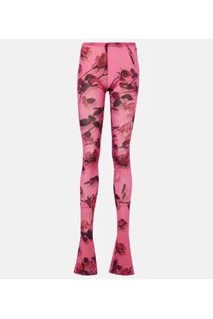 BLUMARINE Leggings semitrasparenti con stampa