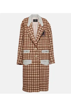 Etro Cappotto in misto lana pied-de-poule
