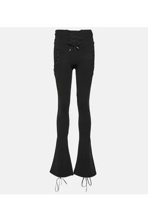 OFF-WHITE Pantaloni flared con cut-out