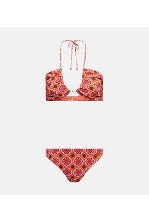 Etro Bikini con stampa e scollo all’americana