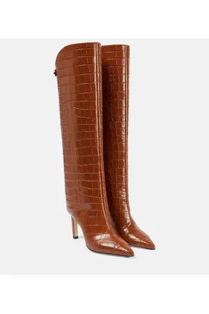 Jimmy Choo Stivali Alizze 85 in pelle stampata