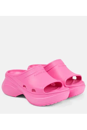Balenciaga Sandali in gomma con logo