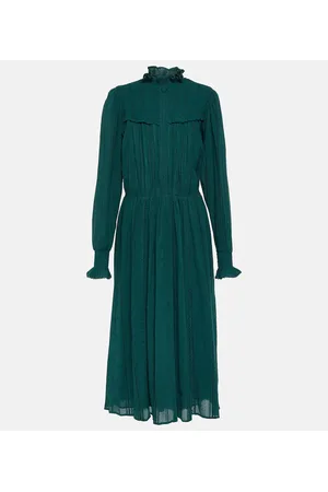 Marant Etoile Abito midi Imany in misto cotone