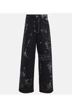 Balenciaga Jeans gamba larga e vita media