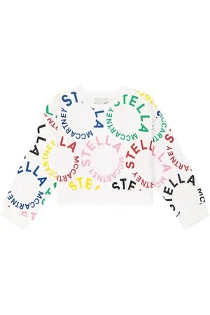 Stella McCartney Felpa in jersey di cotone con logo