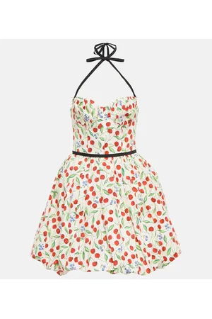 Carolina Herrera Miniabito in misto cotone con stampa