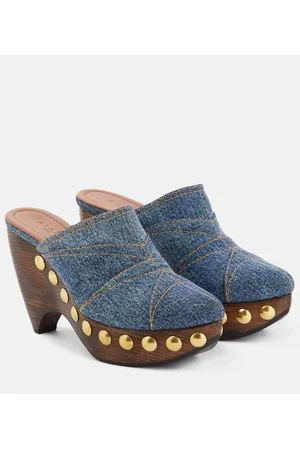 Alaïa Alaïa Mules Le Sabot in denim