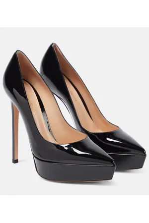 Gianvito Rossi Pumps con plateau in vernice