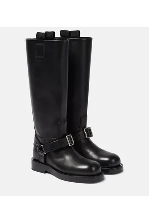 Burberry Stivali Saddle in pelle