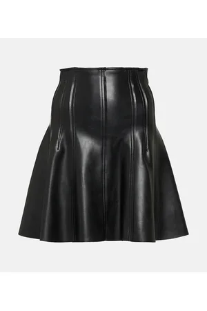 Norma Kamali Minigonna Grace in similpelle