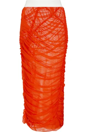 DRIES VAN NOTEN Gonna midi in mesh
