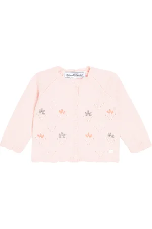 Tartine Et Chocolat Baby - Cardigan in misto lana con ricamo