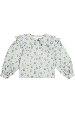 The New Society Top Jimena in cotone con volant