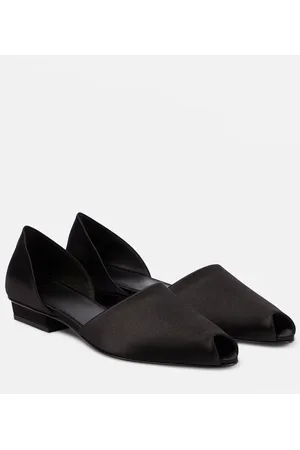 Totême Ballerine The Peep-Toe in raso