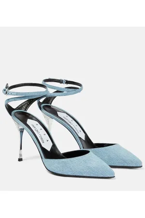 AREA X Sergio Rossi - Pumps Marquise in denim