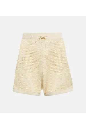 Nanushka Shorts Jael in crochet di misto cotone