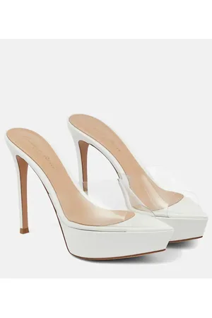 Gianvito Rossi Sandali Betty in pelle e PVC con plateau