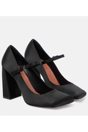 Amina Muaddi Pumps Charlotte 95 in raso