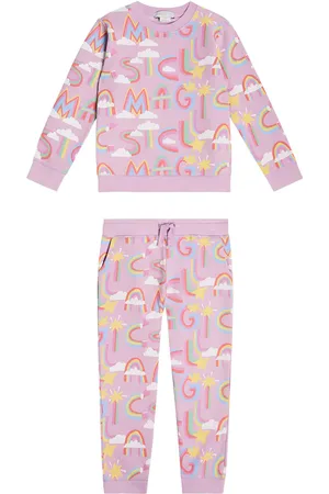 Stella McCartney Felpa e pantaloni sportivi in cotone